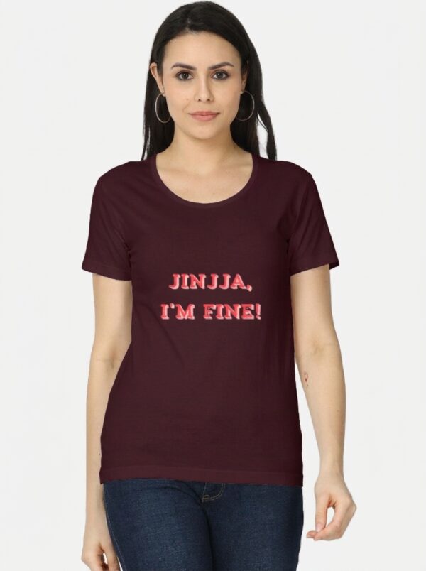 Jinjja, I'm Fine! Women's Classic Cotton T-Shirt | Korean Aesthetic Graphic Tee