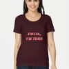 Jinjja, I'm Fine! Women's Classic Cotton T-Shirt | Korean Aesthetic Graphic Tee