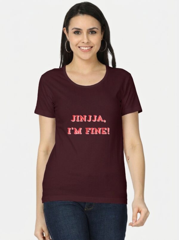 Jinjja, I'm Fine! Women's Classic Cotton T-Shirt | Korean Aesthetic Graphic Tee