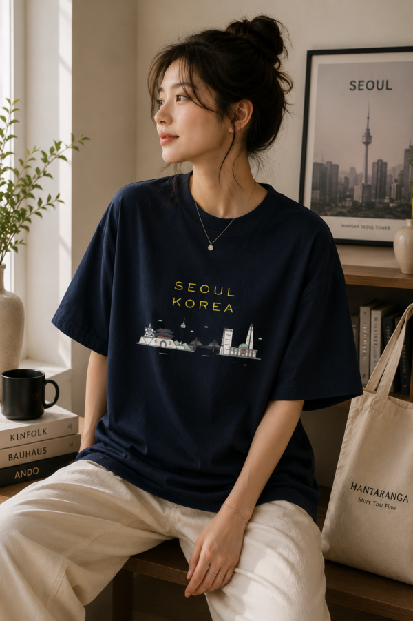 Seoul Korea Unisex Oversized T-Shirt