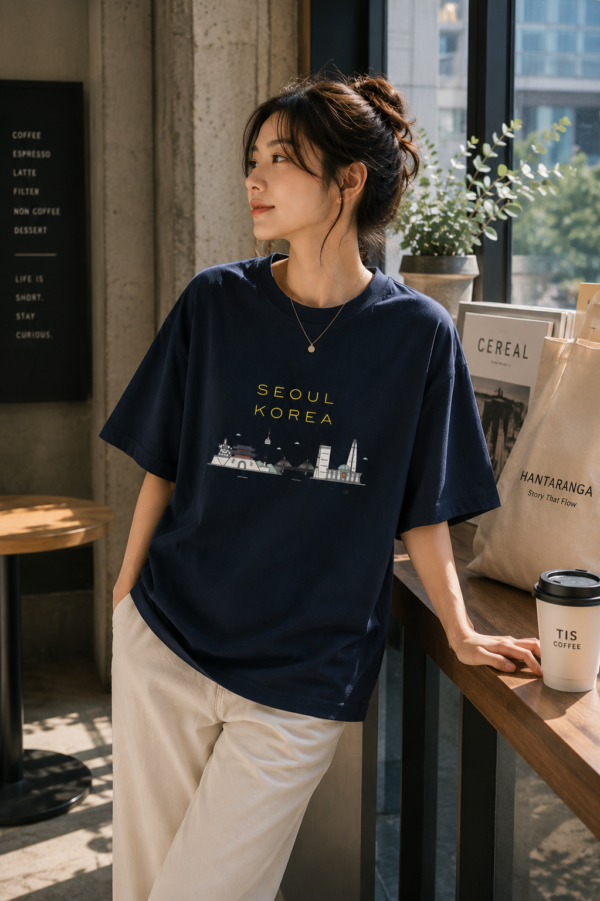 Seoul Korea Unisex Oversized T-Shirt