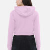 Korean heart Female Cropped Hoodie